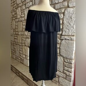 Off shoulder black dress